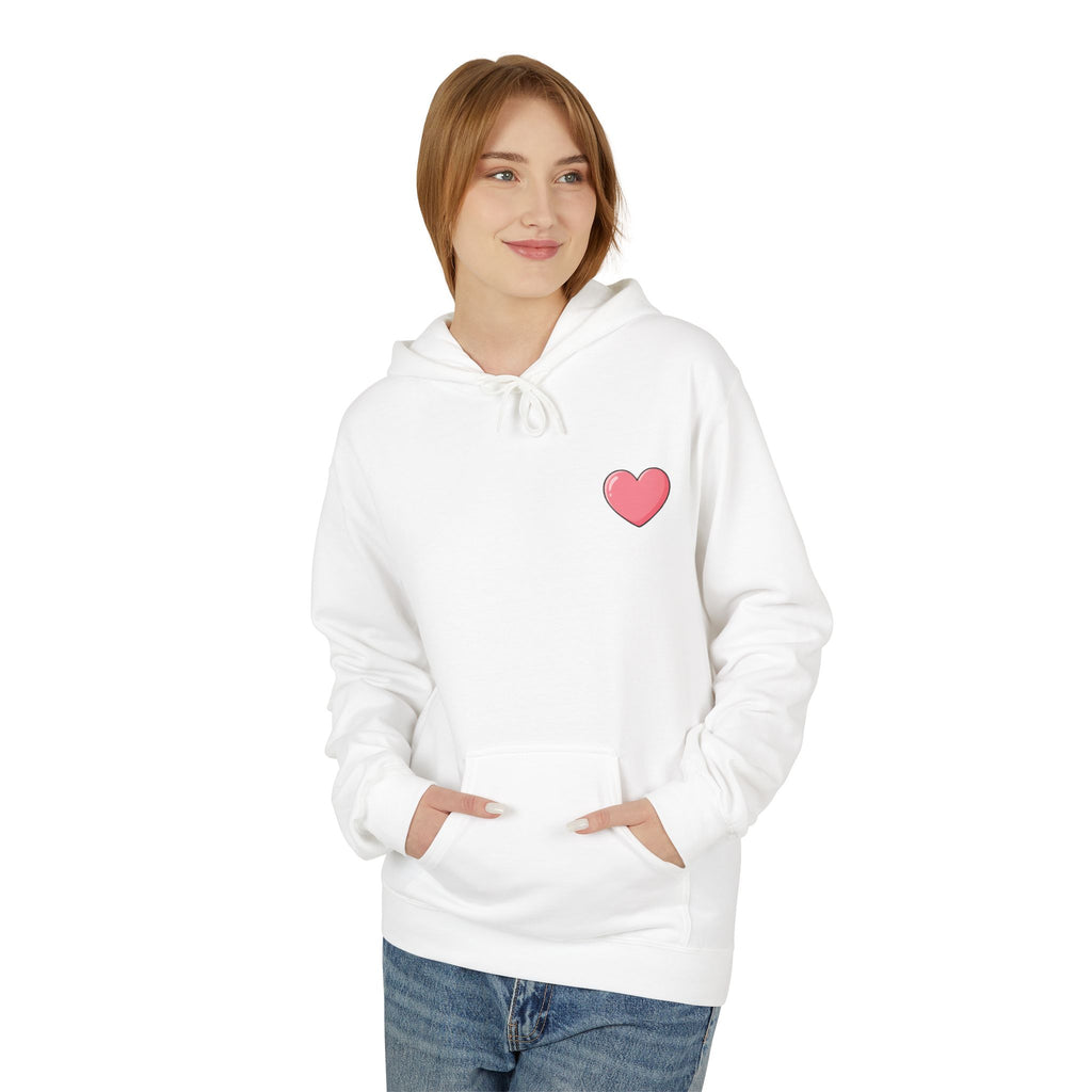 God Is Good Hoodie — Minimal Heart Graphic Christian Faith Pullover