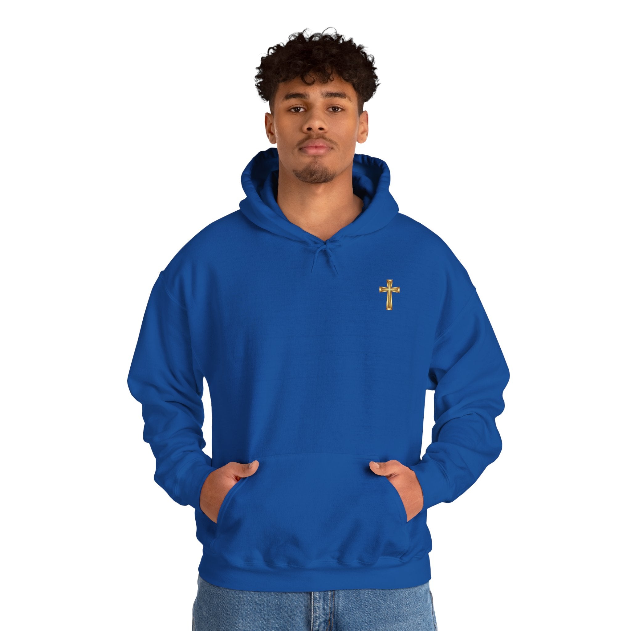 Christian Cross Hoodie "If It's Not From God I'll Wait" Inspirational Faith Sweatshirt
