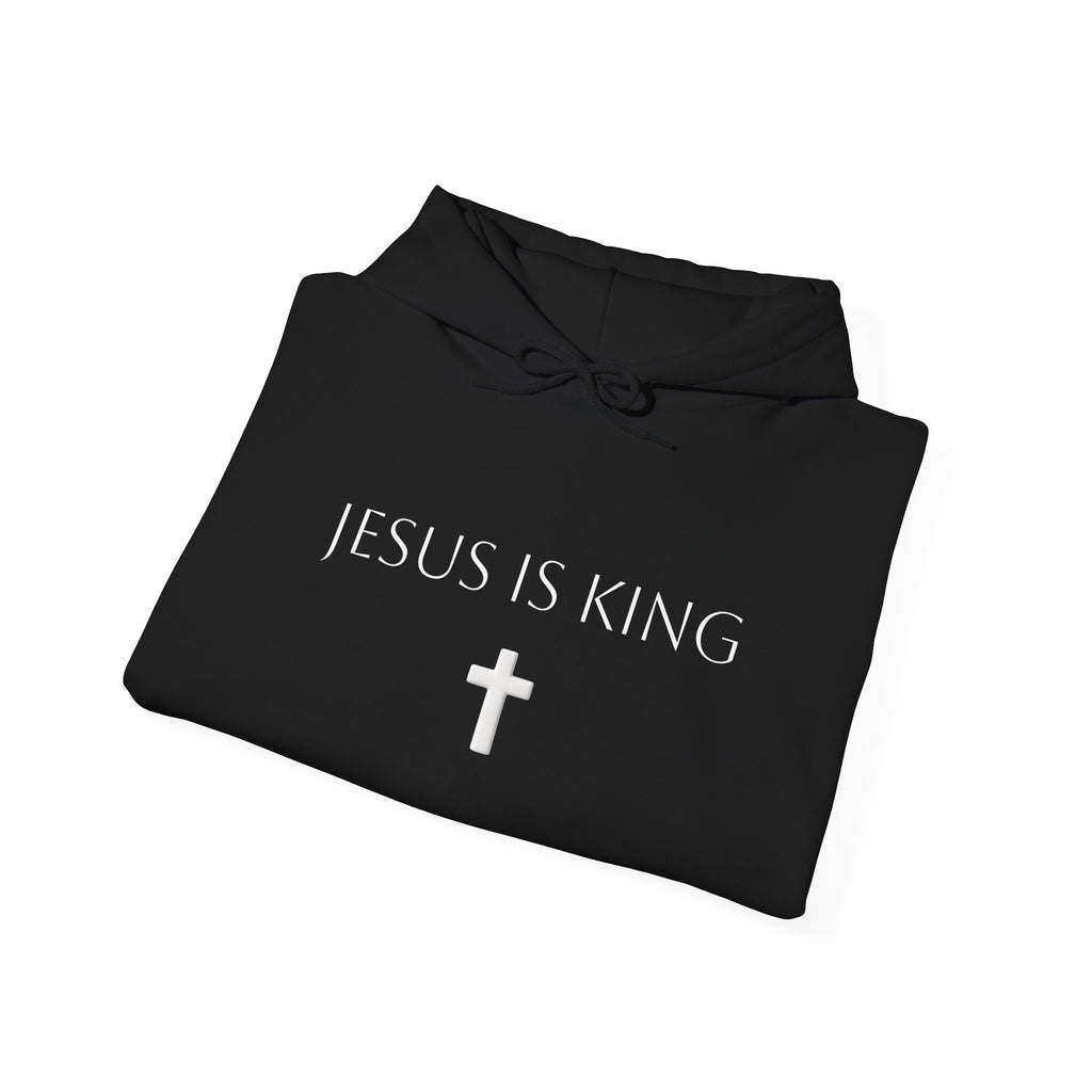 Minimal Cross Hoodie Small Center Chest Cross Graphic Religious Pullover