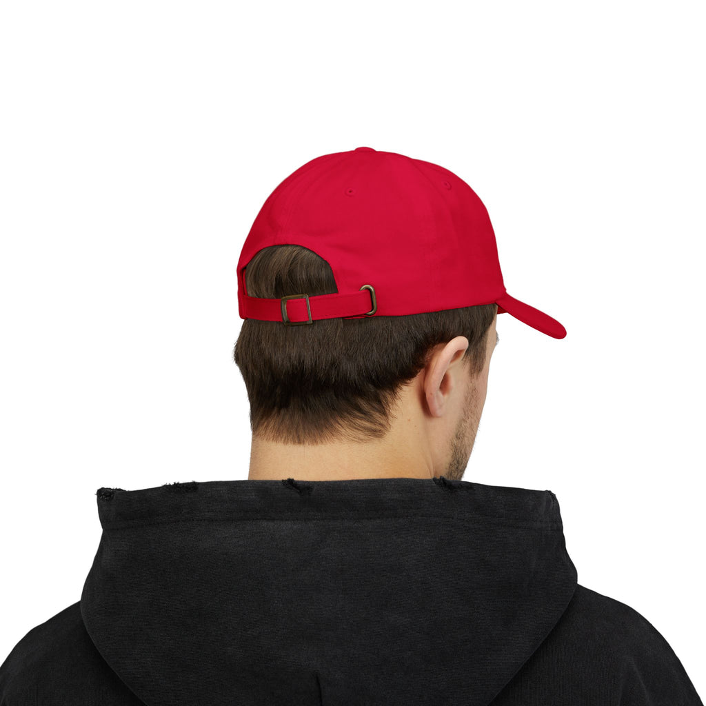 Jesus Is King Dad Cap — Embroidered Christian Baseball Hat with Cross