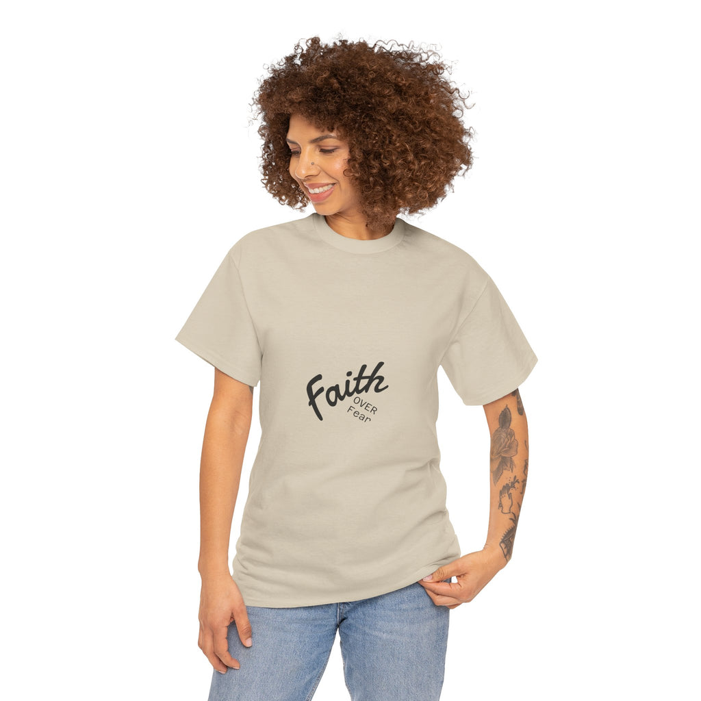 Faith Over Fear "God First" Tee Inspirational Christian T-Shirt