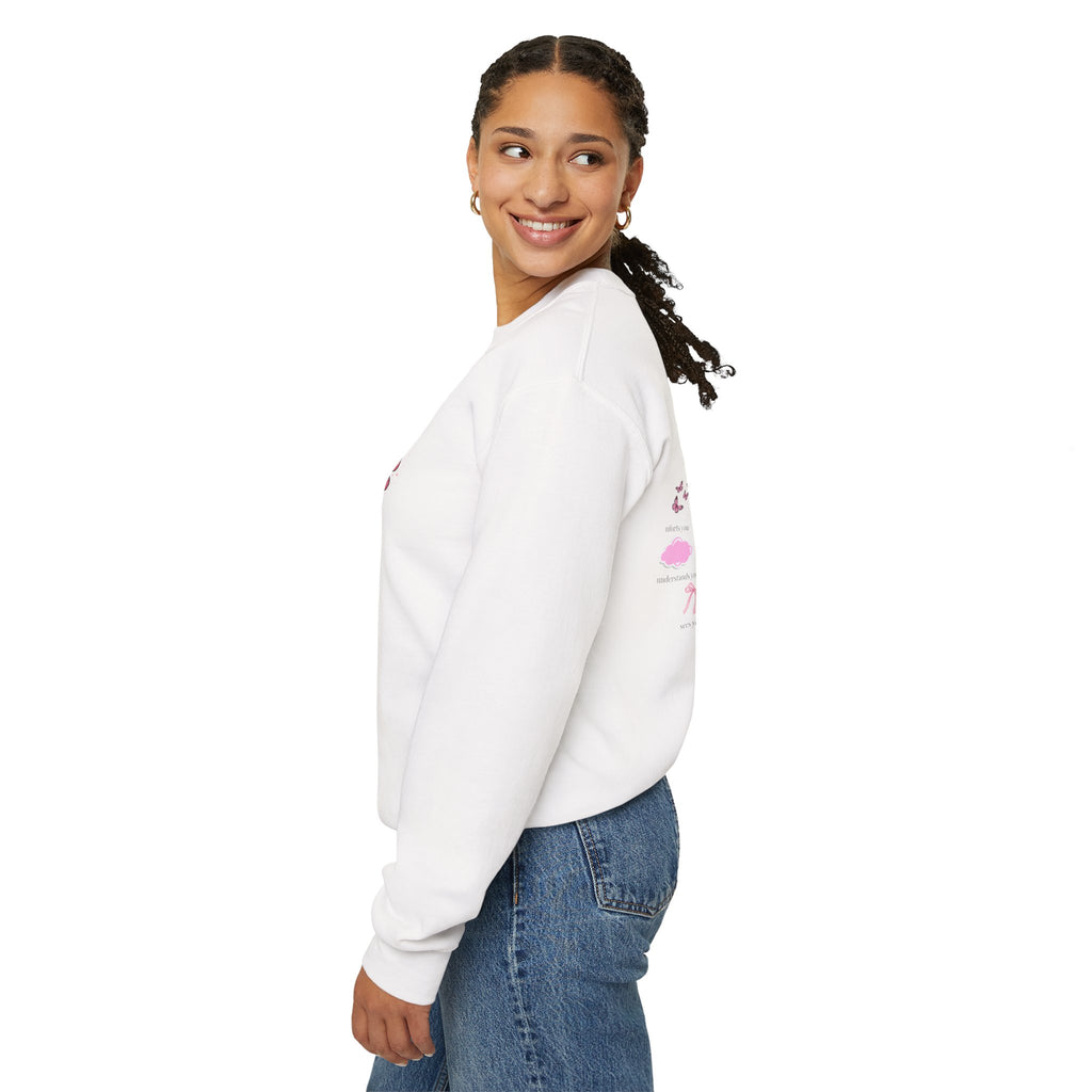 Crewneck Sweatshirt — 'God Is Good All The Time' Butterfly & Icons