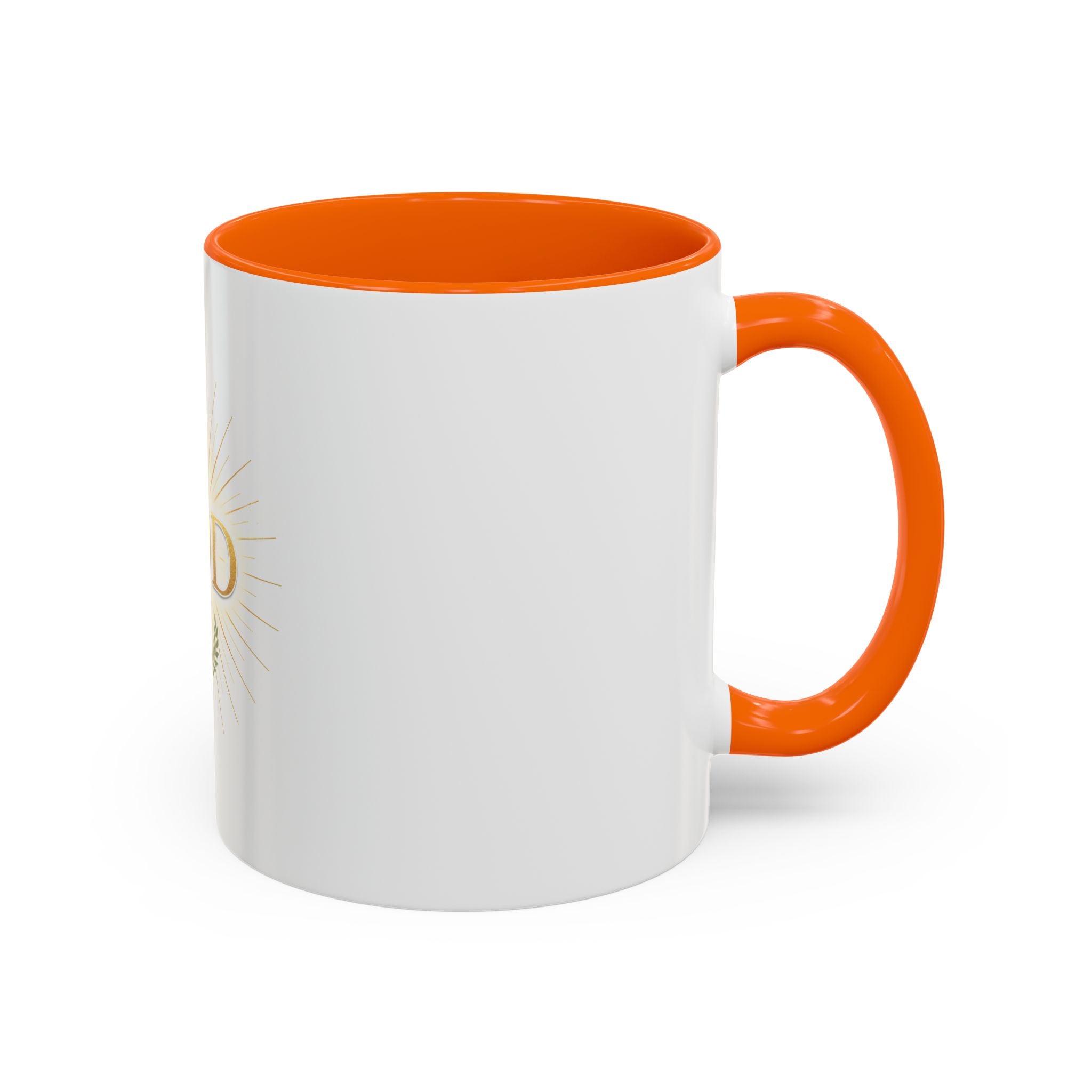 God Radiant Accent Coffee Mug — Inspirational Christian Ceramic Mug