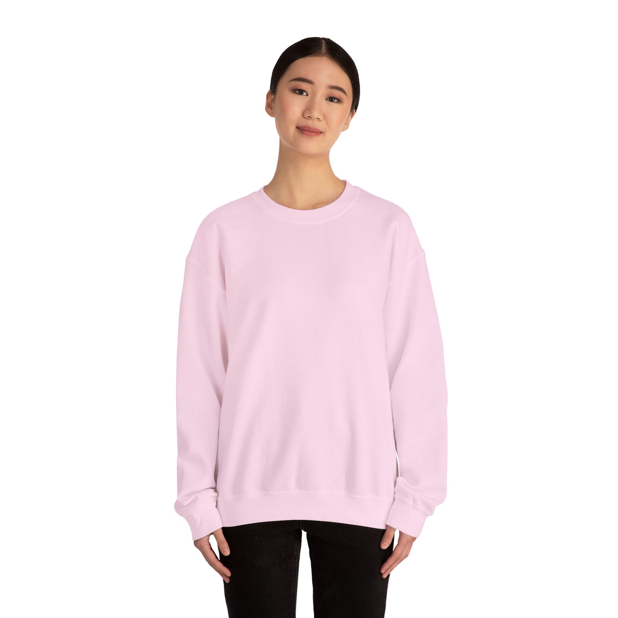 Crewneck Sweatshirt "Do Not Fear, For I Am With You" Scripture Design (Isaiah 41:10) Sunset Beach Graphic