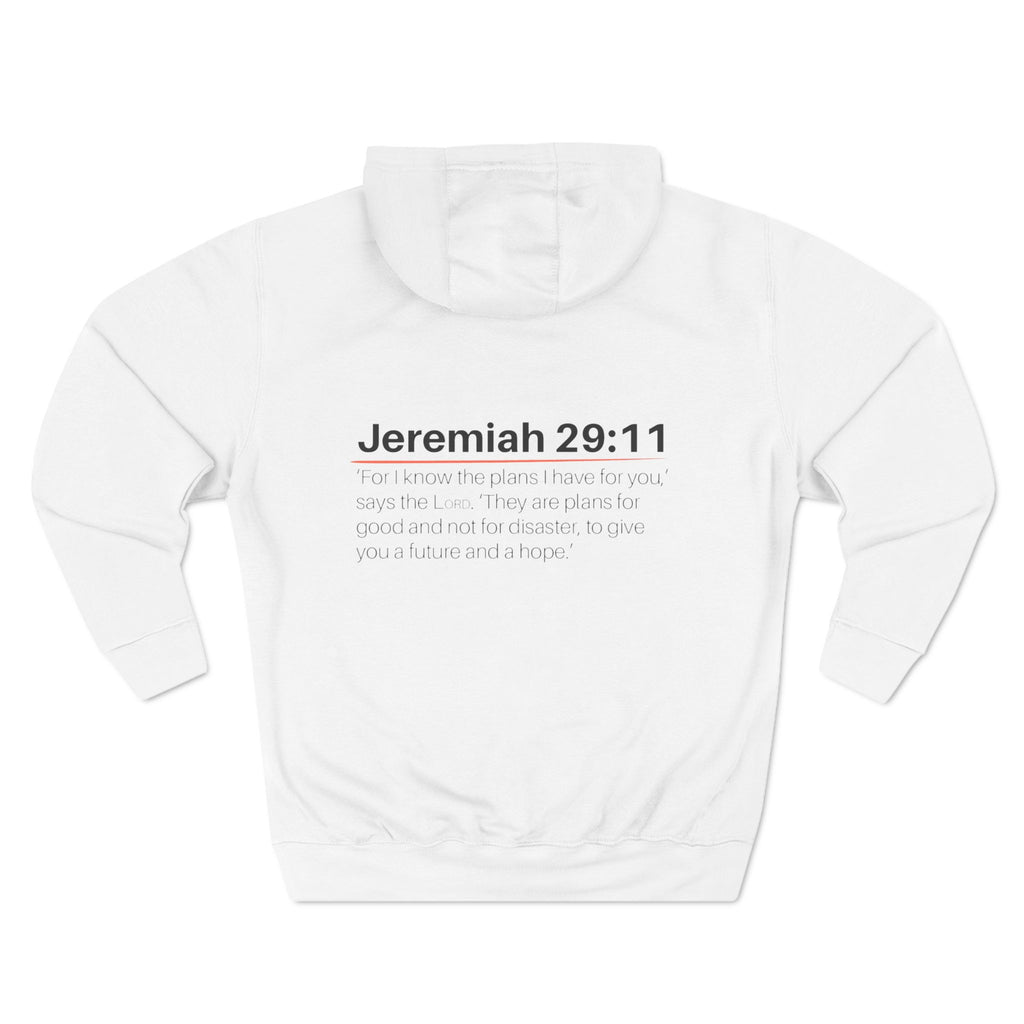 Jeremiah 29:11 Hoodie Christian Bible Verse Fleece Hoodie