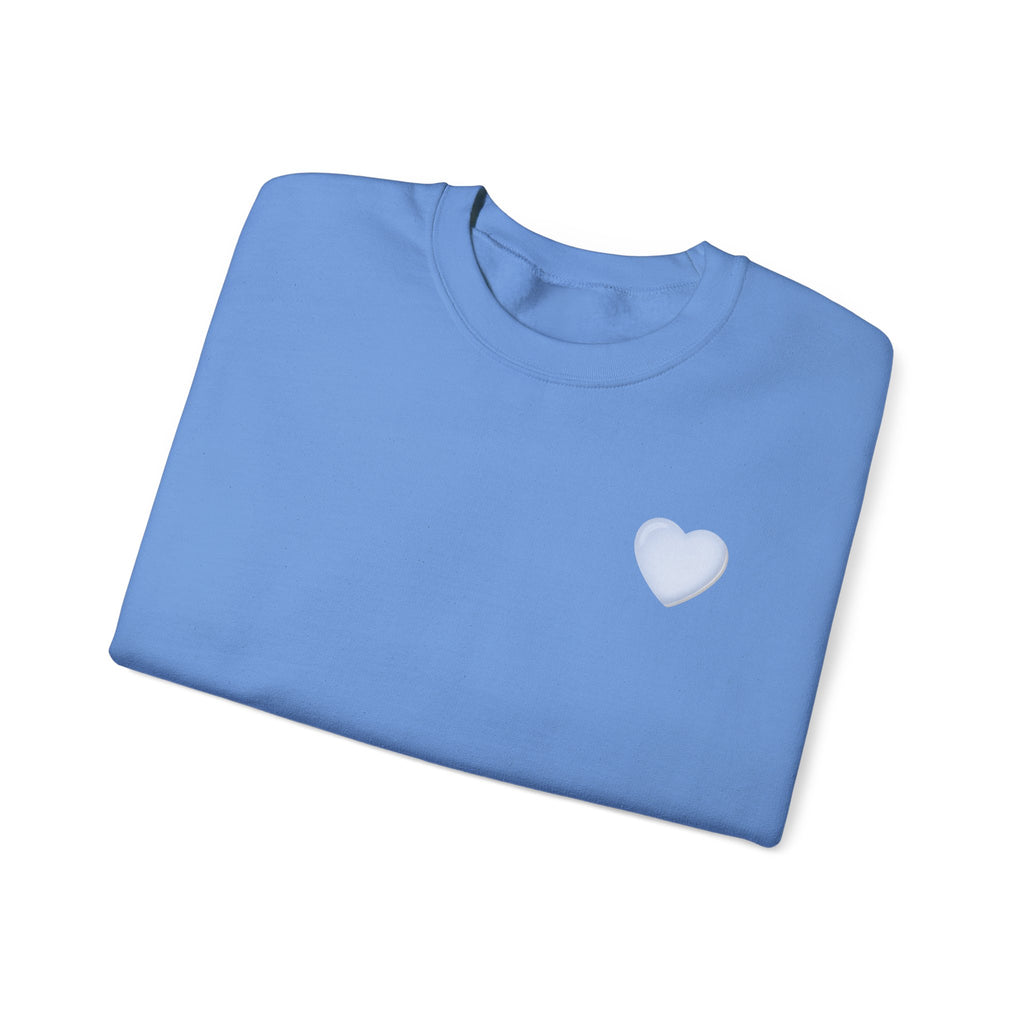 Crewneck Sweatshirt — 'Dios nunca falla' Script Heart Spiritual Pullover