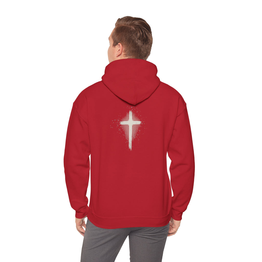 Religious Hoodie Cross Graphic with Jesus Saves
