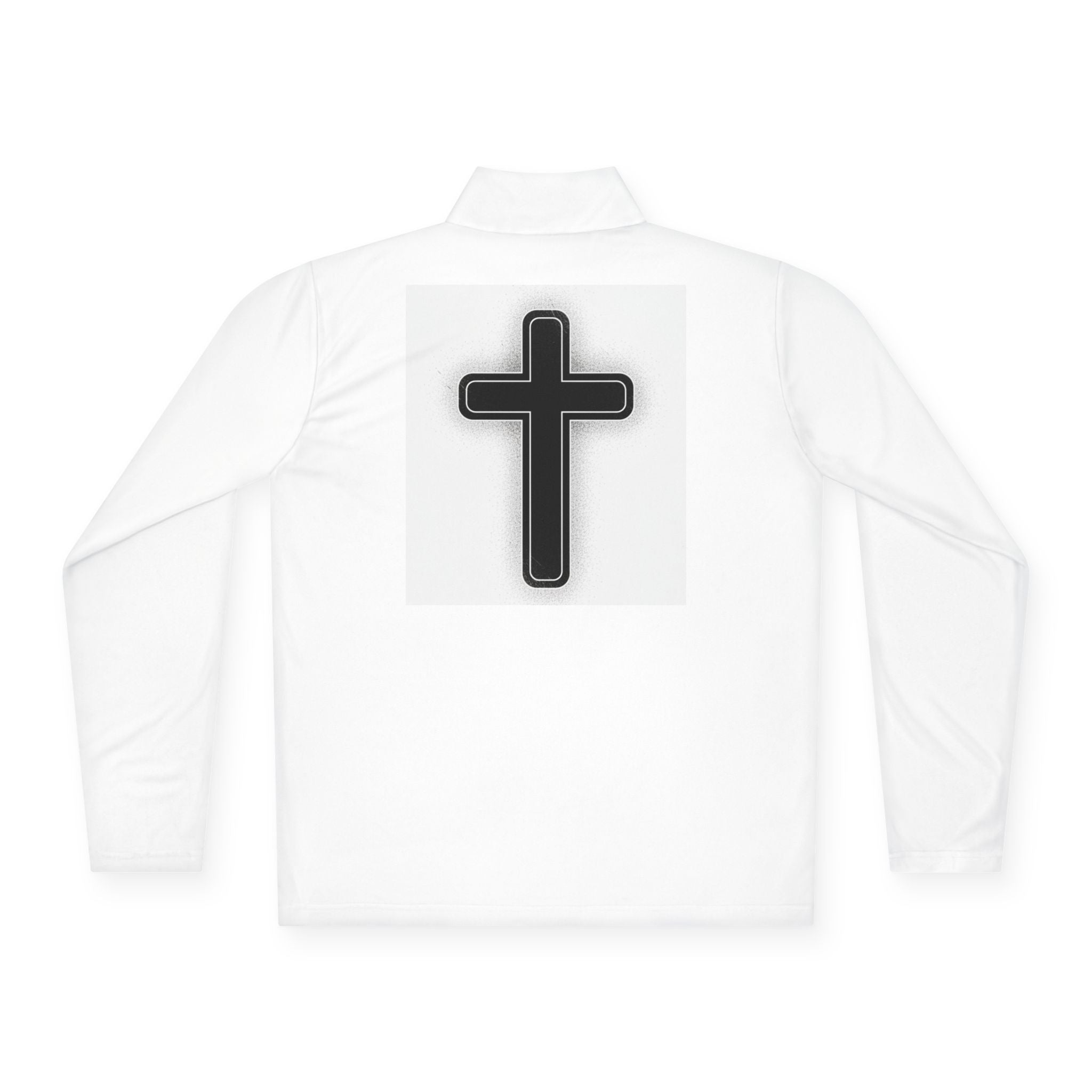 Christian Cross Quarter‑Zip Pullover God’s Plan Embroidered Chest