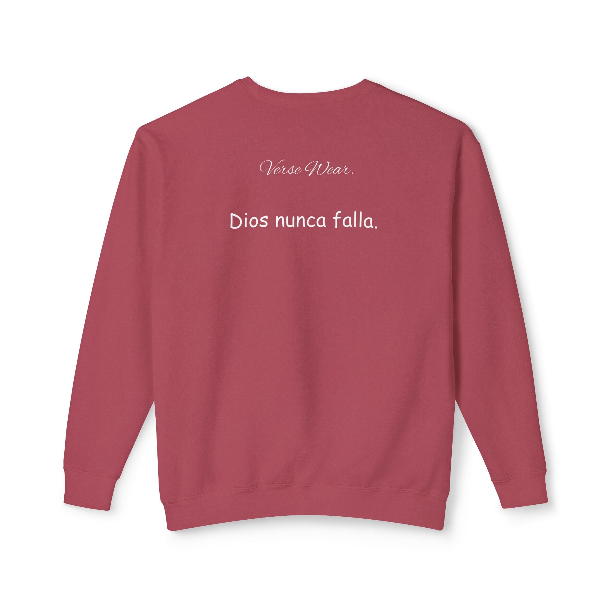 Dios nunca falla. — Small Cross Front & "Dios nunca falla" Script Back