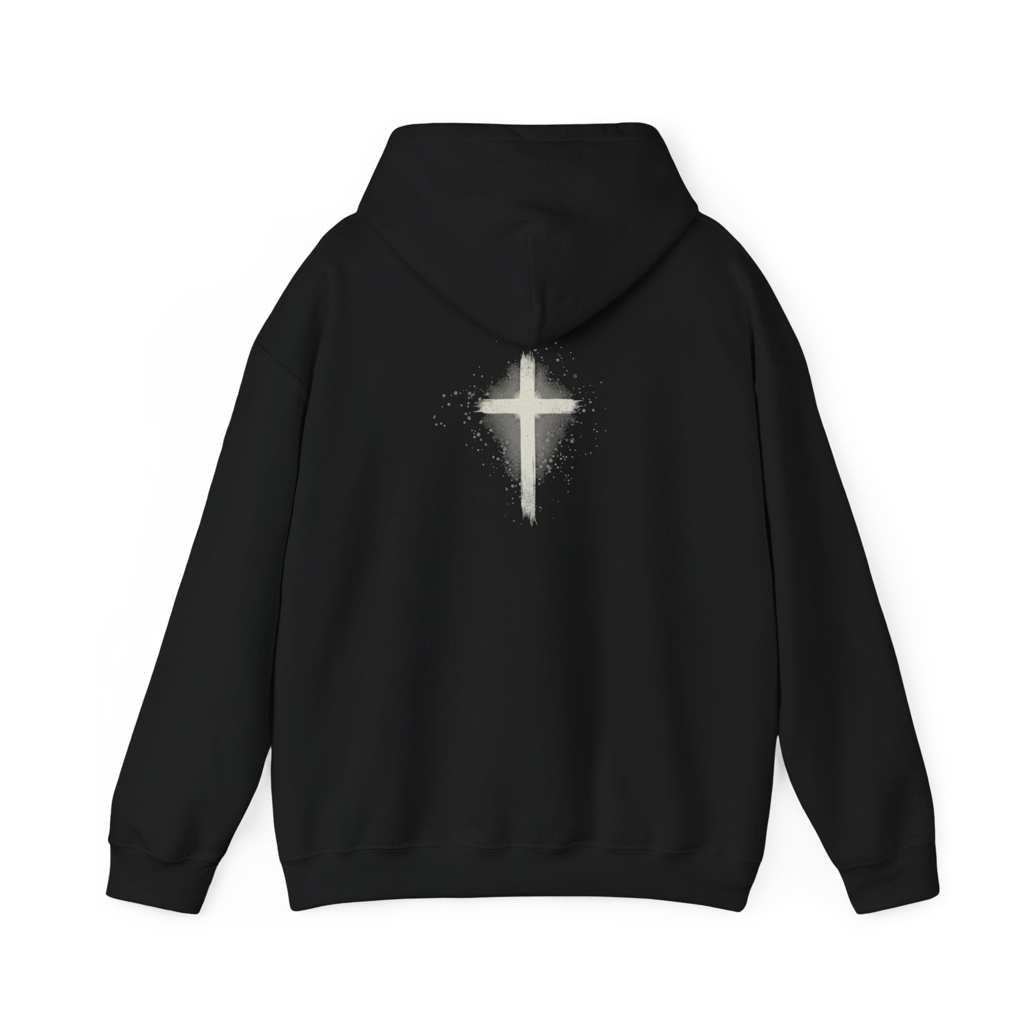 Religious Hoodie Cross Graphic with Jesus Saves
