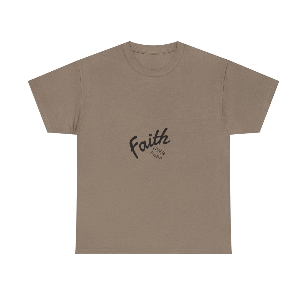 Faith Over Fear "God First" Tee Inspirational Christian T-Shirt