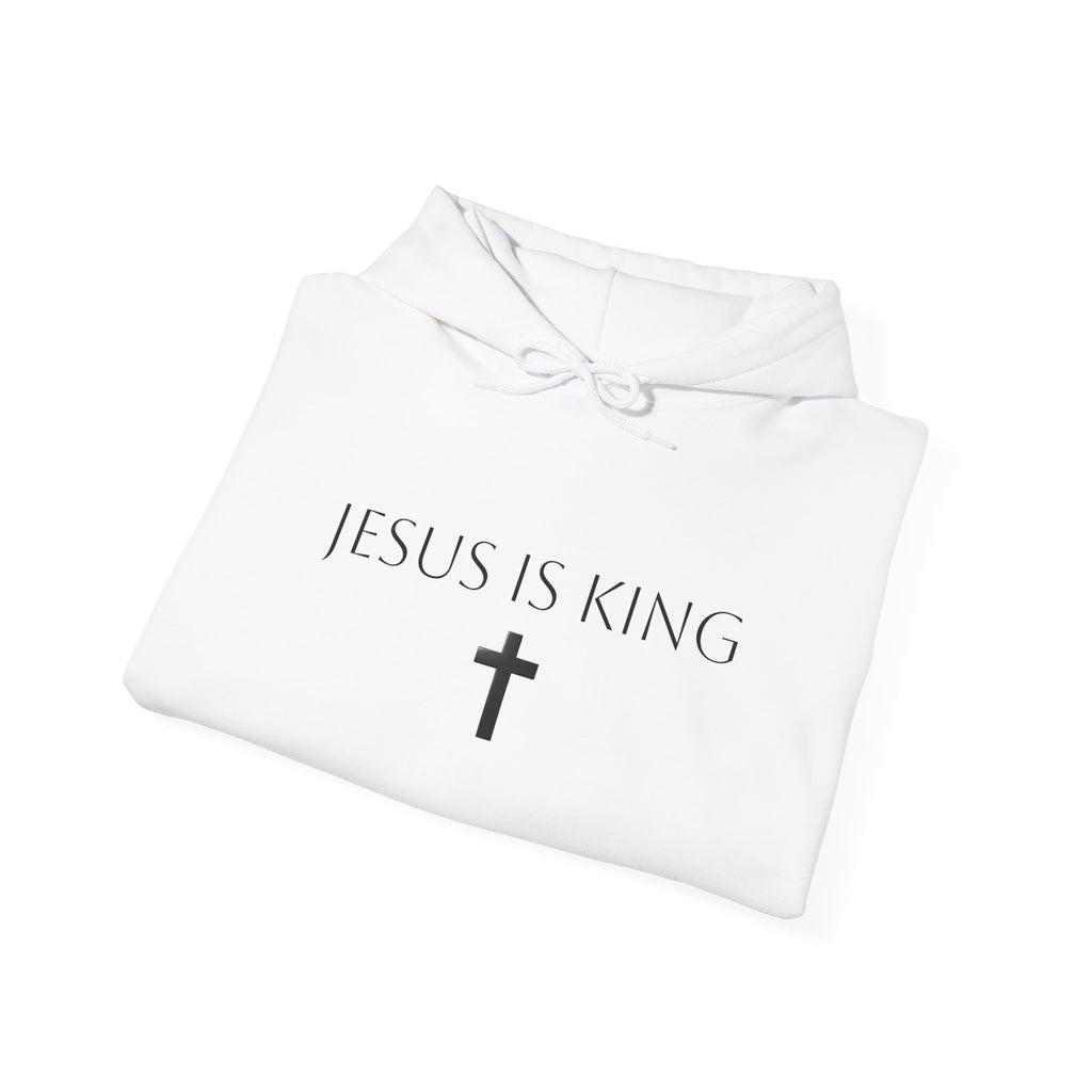 Minimal Cross Hoodie Small Center Chest Cross Graphic Religious Pullover