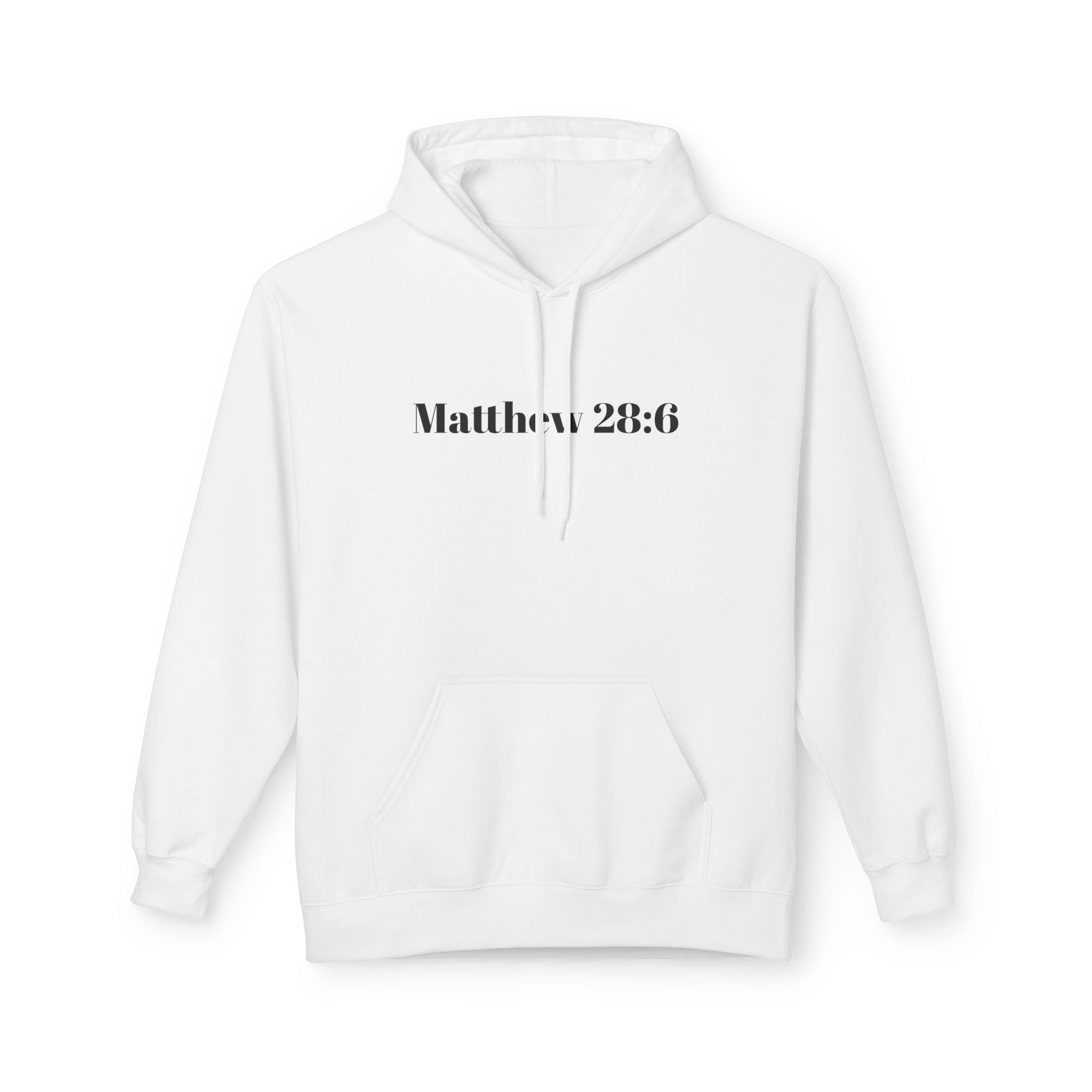 Matthew 28:6 Hoodie — "He Is Risen" Easter Christian Pullover