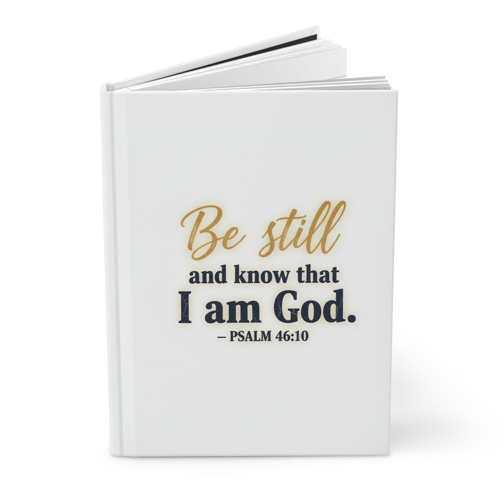 Be Still Psalm 46:10 Hardcover Journal  Christian Faith Prayer Notebook
