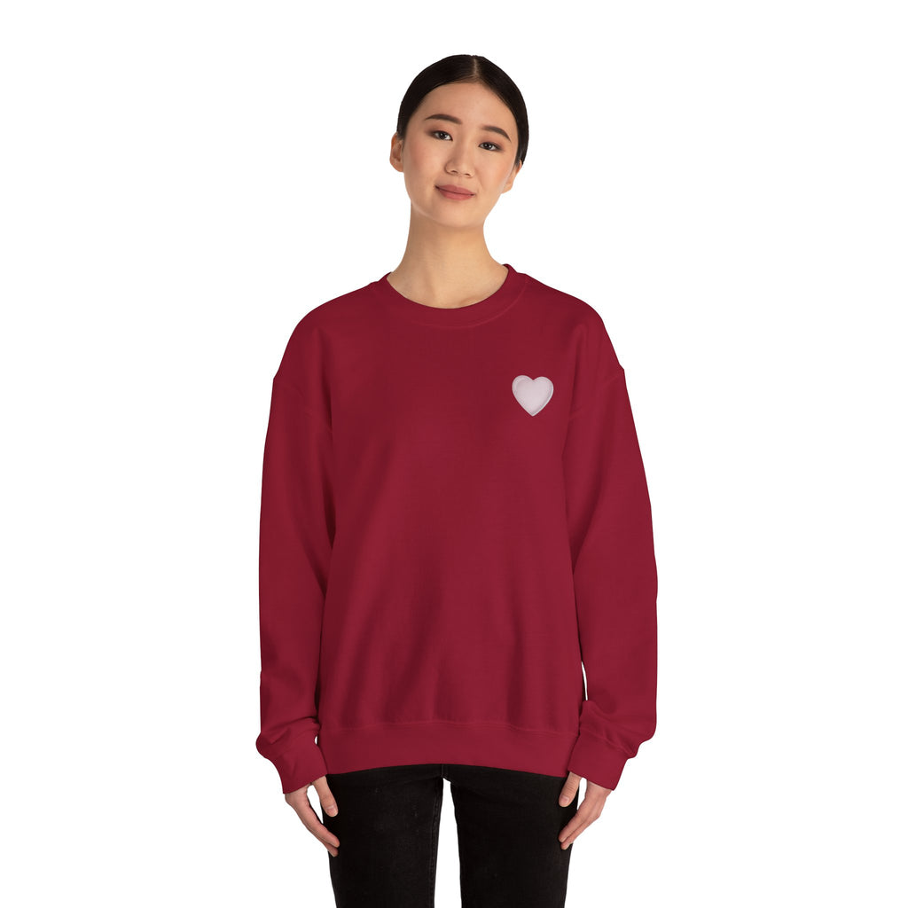Crewneck Sweatshirt — 'Dios nunca falla' Script Heart Spiritual Pullover