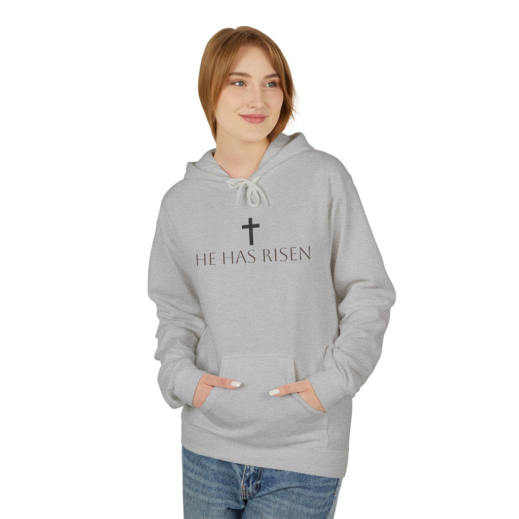 He Has Risen Hoodie  Christian Easter Scripture Pullover (Matthew 28:6)