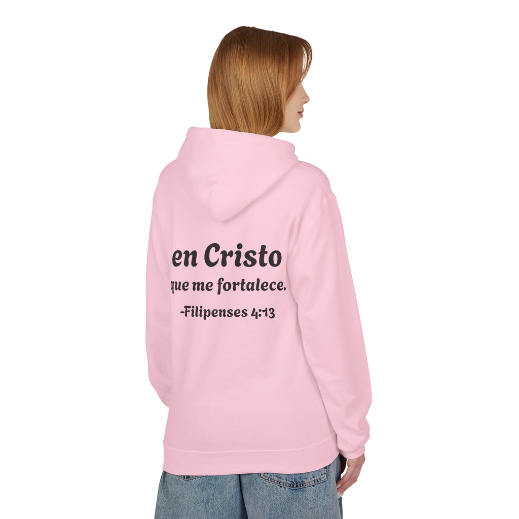 Hoodie "Todo lo puedo en Cristo" Spanish Faith Hoodie (Filipenses 4:13)