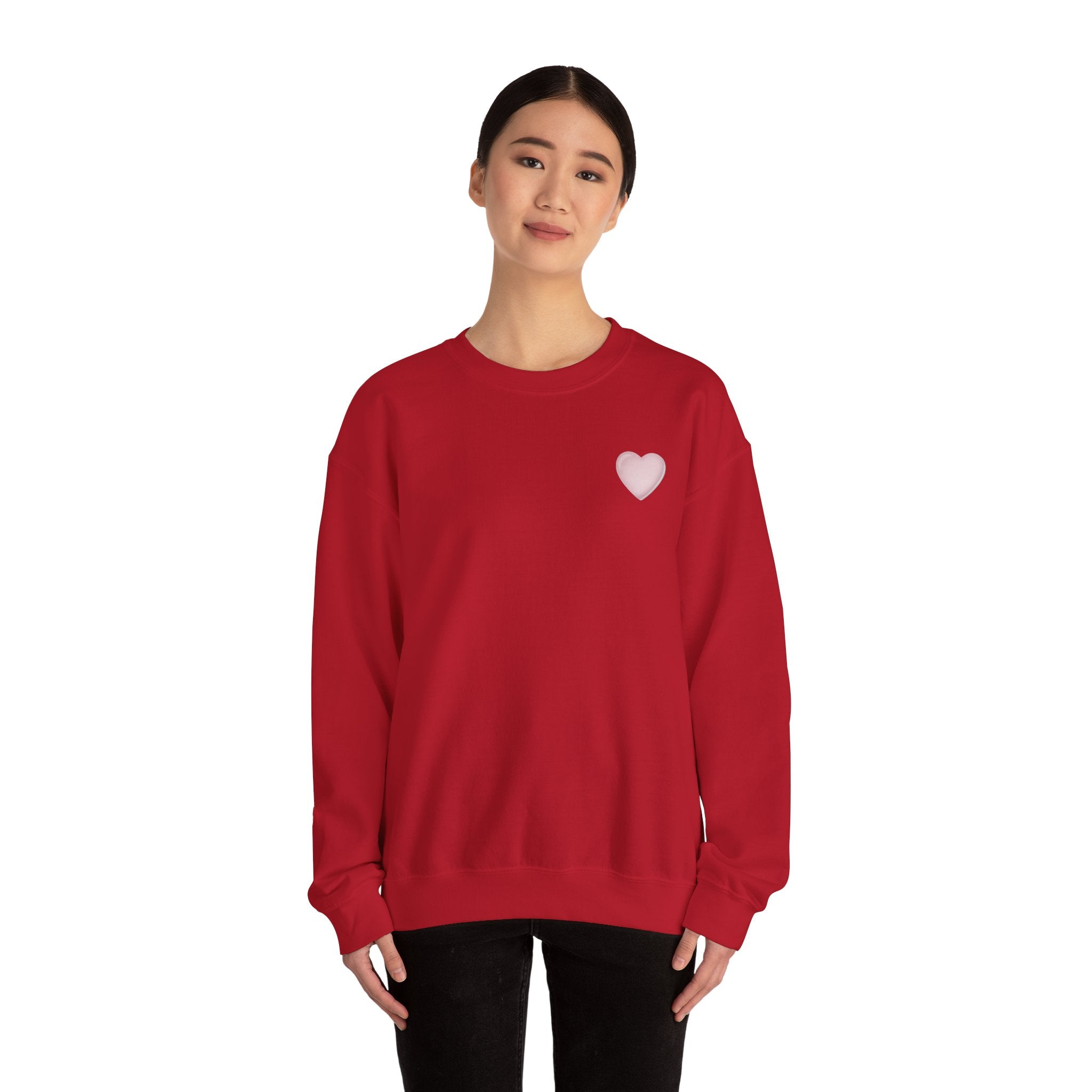 Crewneck Sweatshirt — 'Dios nunca falla' Script Heart Spiritual Pullover