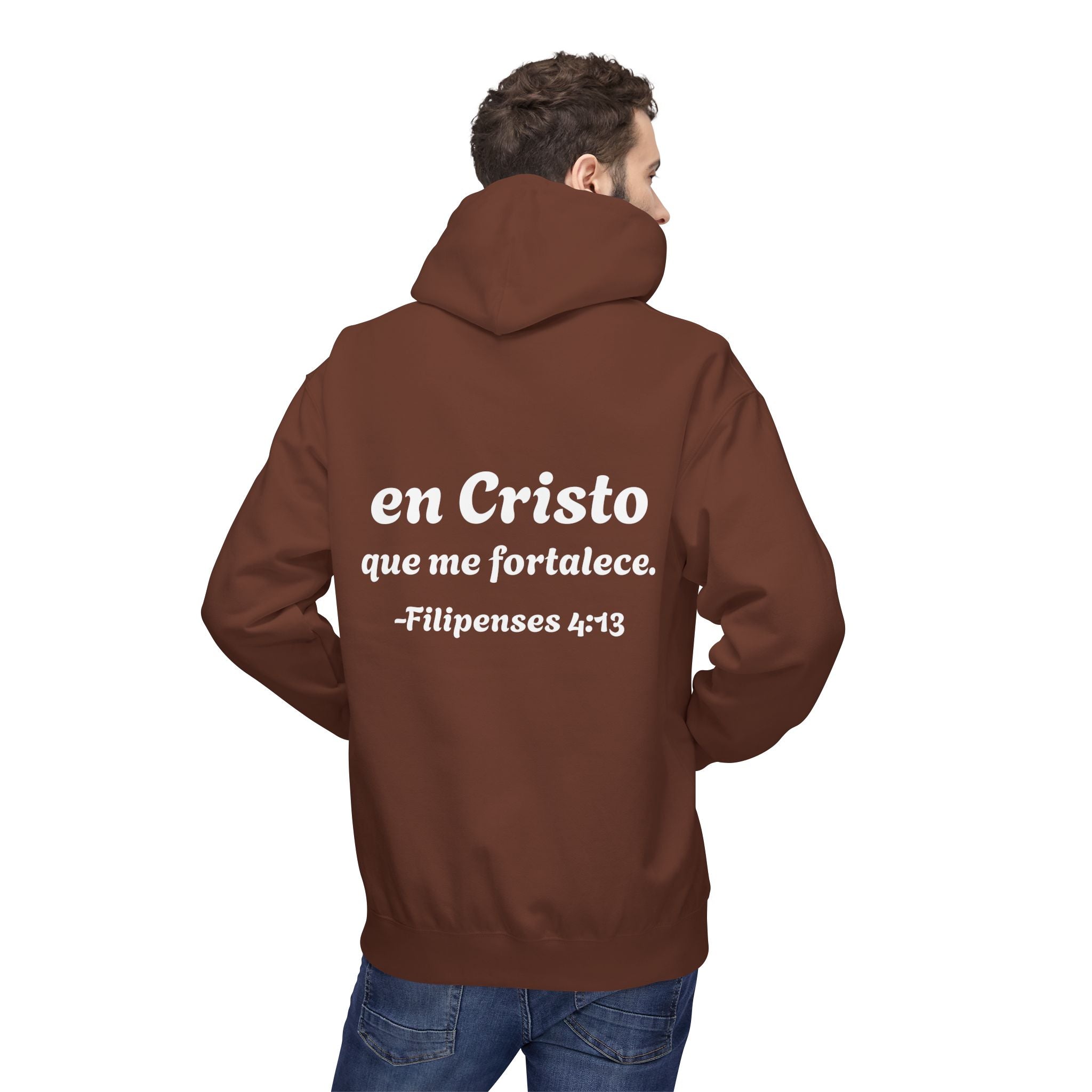 Hoodie "Todo lo puedo en Cristo" Spanish Faith Hoodie (Filipenses 4:13)