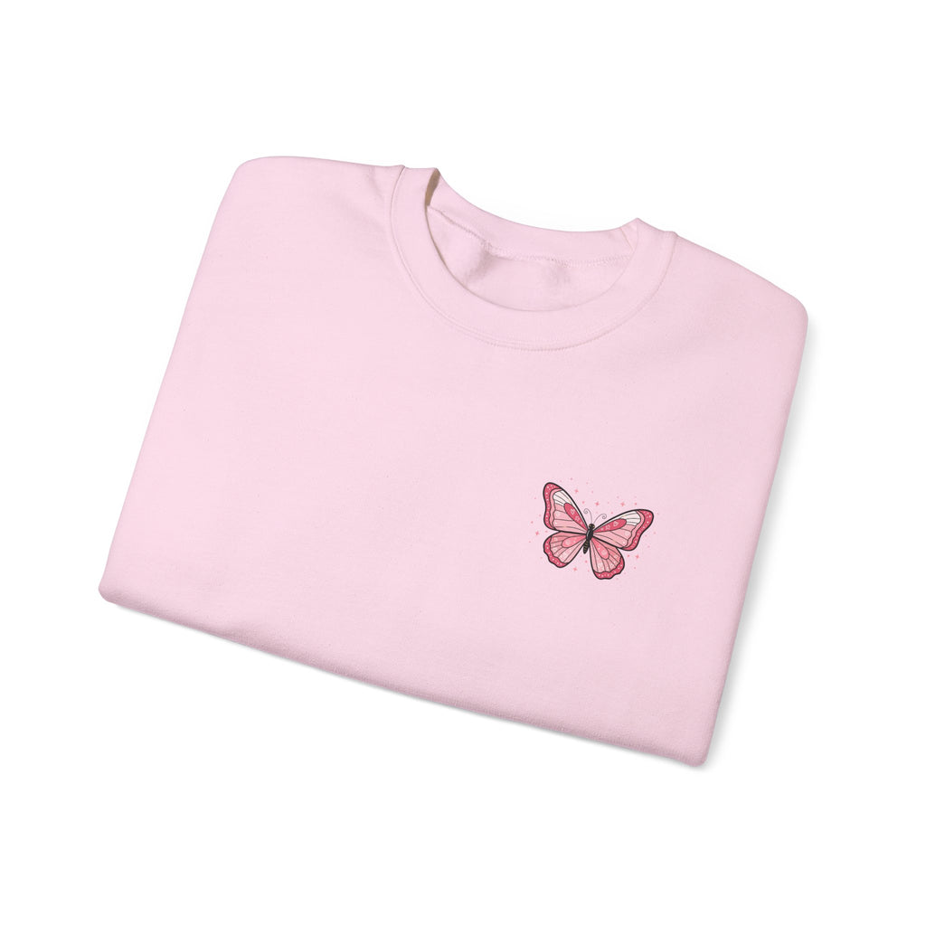 Crewneck Sweatshirt — 'God Is Good All The Time' Butterfly & Icons