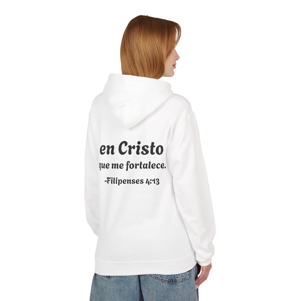 Hoodie "Todo lo puedo en Cristo" Spanish Faith Hoodie (Filipenses 4:13)