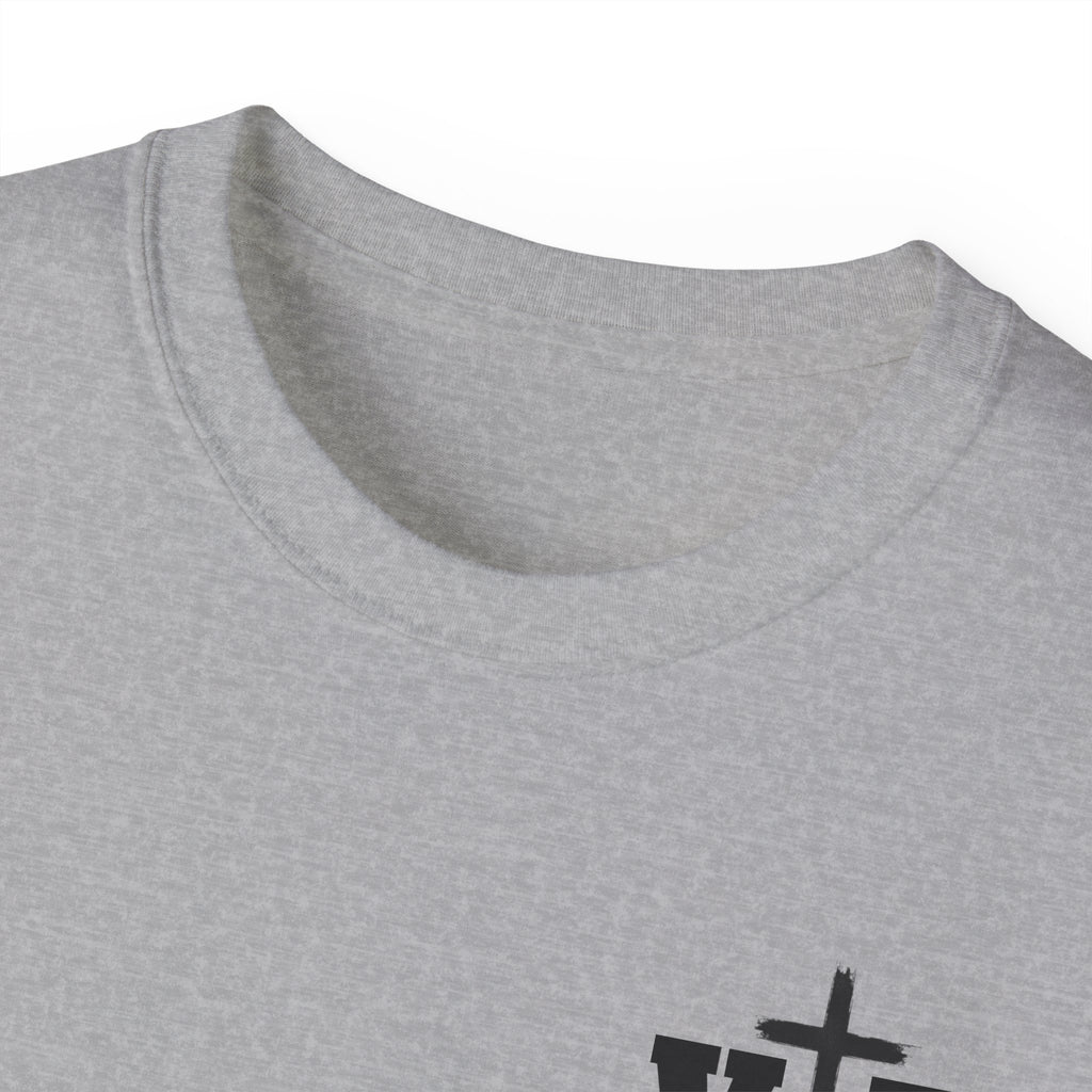 Faith Over Fear T-Shirt — Christian Cross Chest Logo Tee