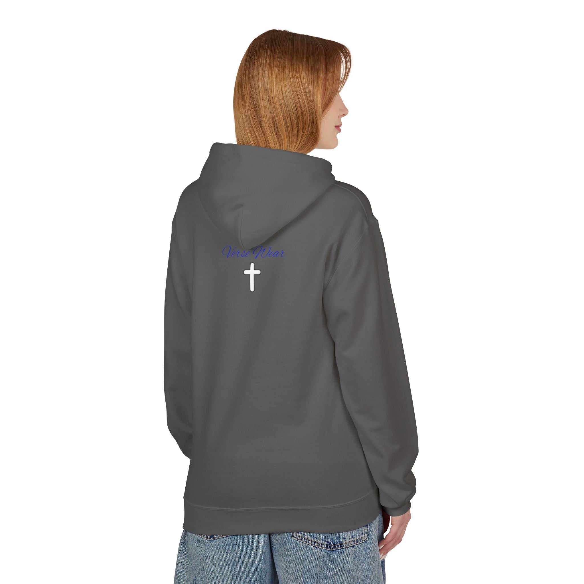 Hoodie — "By His Grace" Christian Cross Hoodie (Romans 5:24)