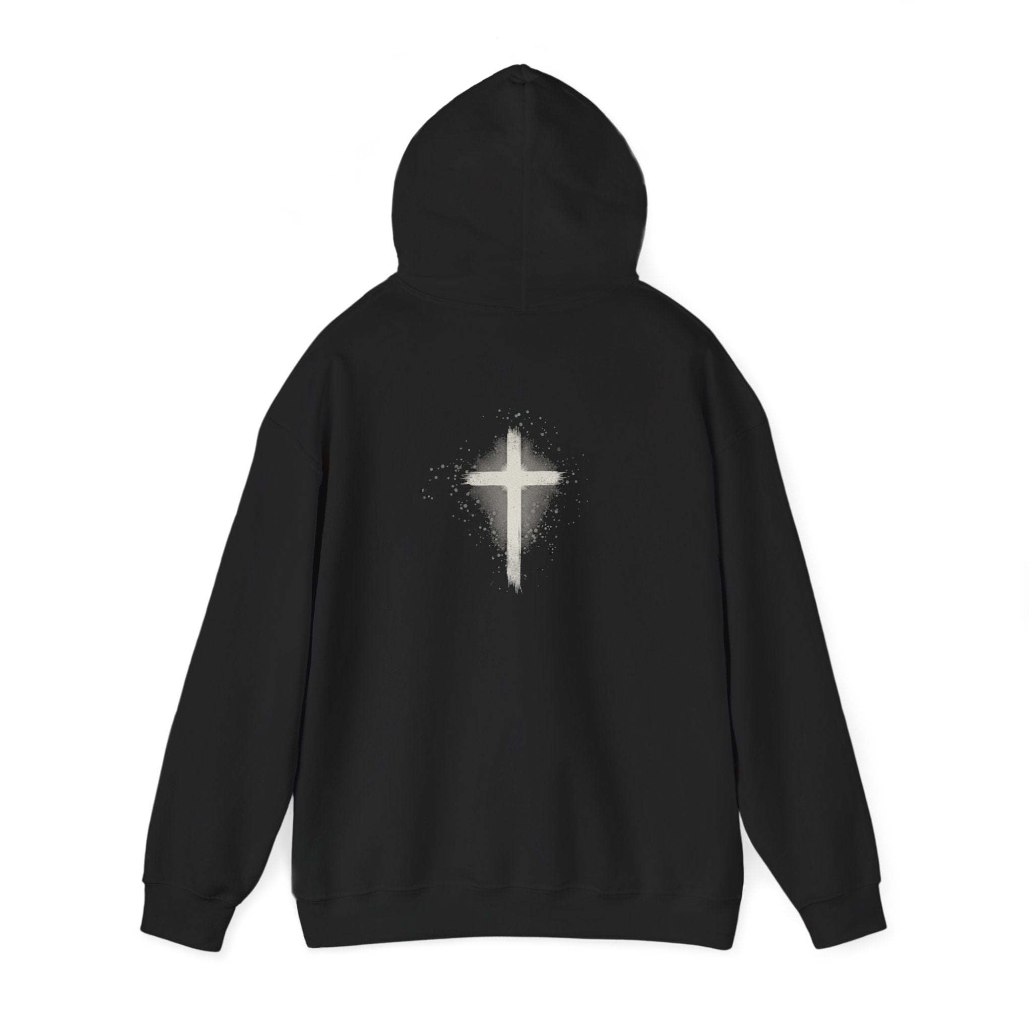 Religious Hoodie Cross Graphic with Jesus Saves