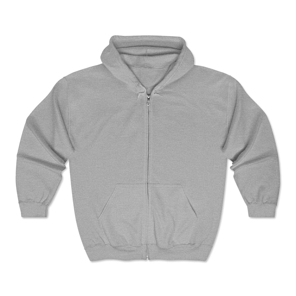 Daily Motivation Quote Zip Hoodie ripped paper design, calming neutral tones