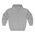 Daily Motivation Quote Zip Hoodie ripped paper design, calming neutral tones